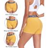 imagewirarpa Womens Cotton Boxer Briefs Underwear Boy Shorts 3quot Inseam 4 PackLibertyRouge RedGolf GreenSuper Lemon