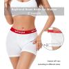 imagewirarpa Womens Cotton Boxer Briefs Underwear Boy Shorts 3quot Inseam 4 PackWhite