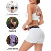 imagewirarpa Womens Cotton Boxer Briefs Underwear Boy Shorts 3quot Inseam 4 PackWhite