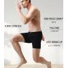 imagewirarpa Mens Underwear Boxer Briefs Micro Modal Covered Band Underpants with Fly 4 PackBlack