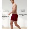 imagewirarpa Mens Underwear Boxer Briefs Micro Modal Covered Band Underpants with Fly 4 PackBlackRedBlueGreen