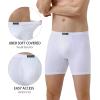 imagewirarpa Mens Underwear Boxer Briefs Micro Modal Covered Band Underpants with Fly 4 PackWhite