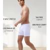 imagewirarpa Mens Underwear Boxer Briefs Micro Modal Covered Band Underpants with Fly 4 PackWhite