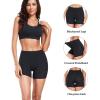 imagewirarpa Womens Modal Boy Shorts Panties Soft Microfiber Boxer Briefs Underwear 4 PackBlack4 Pack