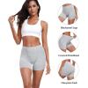 imagewirarpa Womens Modal Boy Shorts Panties Soft Microfiber Boxer Briefs Underwear 4 PackBlackHeather GreyBeigeWhite