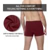 imagewirarpa Mens Cotton Trunks Underwear Short Leg Covered Band Boxer Briefs 4 PackBlackHeather GrayRedDeep Blue