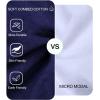 imagewirarpa Mens Underwear Cotton Stretch Briefs Covered Waistband Underpants No Fly 4 PackBlack Blue Brown Heather Grey