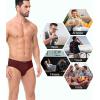imagewirarpa Mens Underwear Cotton Stretch Briefs Covered Waistband Underpants No Fly 4 PackBlack Red Blue Heather Grey