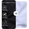 imagewirarpa Mens Underwear Cotton Stretch Briefs Covered Waistband Underpants No Fly 4 PackBlack Red Blue Heather Grey