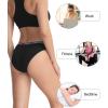imagewirarpa Womens Bikini Panties No Panty Line Sexy Cotton Underwear 46 PackBlack6p