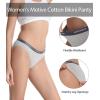 imagewirarpa Womens Bikini Panties No Panty Line Sexy Cotton Underwear 46 PackBlackDeep BlueDeep GrayHeather Gray