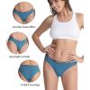 imagewirarpa Womens Bikini Panties No Panty Line Sexy Cotton Underwear 46 PackBlackDeep RedTealHeather Gray