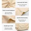 imagewirarpa Womens Modal Underwear Soft High Waist Briefs Ladies Panties 4 Pack Regular ampamp Plus SizeOrangePinkGreenBeige