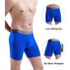 imagewirarpa Mens Boxer Briefs Cotton Stretch Underwear Open Fly Tagless Underpants Regular Leg 4 PackBlackBlueTealDeep Grey