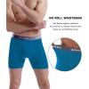imagewirarpa Mens Boxer Briefs Cotton Stretch Underwear Open Fly Tagless Underpants Regular Leg 4 PackBlackBlueTealDeep Grey