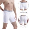 imagewirarpa Mens Boxer Briefs Cotton Stretch Underwear Open Fly Tagless Underpants Regular Leg 4 PackWhite