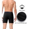 imagewirarpa Mens Boxer Underwear 100 Cotton Boxers Loose Boxer Shorts Button Fly 4 PackBlackGreyRedBlue
