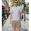 imagewirarpa Mens Cotton TShirt Short Sleeve Crew Neck Classic Undershirts for Men 2 PackBlackGray