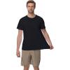 imagewirarpa Mens Cotton TShirt Short Sleeve Crew Neck Classic Undershirts for Men 2 PackBlackGray