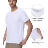 imagewirarpa Mens Cotton TShirt Short Sleeve Crew Neck Classic Undershirts for Men 2 PackWhite