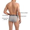 imagewirarpa Mens Underwear Modal No Fly Briefs Silky Comfortable Underpants 4 PackGrey