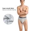 imagewirarpa Mens Underwear Modal No Fly Briefs Silky Comfortable Underpants 4 PackGrey
