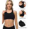 imagewirarpa Womens Bralette Cotton Racerback TBack Bralettes Crop Top No Padding Light Support 3 PackBlack