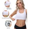 imagewirarpa Womens Bralette Cotton Racerback TBack Bralettes Crop Top No Padding Light Support 3 PackWhite