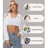 imagewirarpa Womens Bralette Cotton Racerback TBack Bralettes Crop Top No Padding Light Support 3 PackWhite