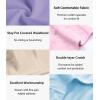 imagewirarpa Womens Cotton High Waisted Underwear Full Coverage Cotton Brief Panties 5 PackBlackLight PurpleLight BluePinkBeige