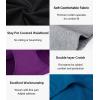 imagewirarpa Womens Cotton High Waisted Underwear Full Coverage Cotton Brief Panties 5 PackBlackPurpleRedTealGrey