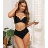 imagewirarpa Womens Cotton High Waisted Underwear Full Coverage Cotton Brief Panties 5 PackMulticolor5 Pack