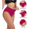 imagewirarpa Womens Cotton High Waisted Underwear Full Coverage Cotton Brief Panties 5 PackMulticolor5 Pack