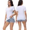 imagewirarpa Womens TShirts Cotton Crew Neck ShortSleeve Casual Tees Tops Undershirt 2 PackWhite