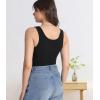 imagewirarpa Womens Tank Tops Cotton Undershirts Tanks Top Comfy Camis Base Layer 2PackBlack