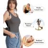 imagewirarpa Womens Tank Tops Cotton Undershirts Tanks Top Comfy Camis Base Layer 2PackDark RedDark Grey