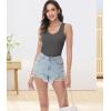 imagewirarpa Womens Tank Tops Cotton Undershirts Tanks Top Comfy Camis Base Layer 2PackDark RedDark Grey