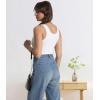 imagewirarpa Womens Tank Tops Cotton Undershirts Tanks Top Comfy Camis Base Layer 2PackMint GreenWhite