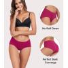 imagewirarpa Womens Underwear Cotton Hipster Panties Ladies Panties 6 Pack Regular ampamp Plus SizeBlackBluePurpleOrangePinkGreen