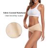 imagewirarpa Womens Underwear Cotton Hipster Panties Ladies Panties 6 Pack Regular ampamp Plus SizeBlackGreyBeige