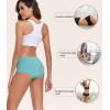 imagewirarpa Womens Underwear Cotton Hipster Panties Ladies Panties 6 Pack Regular ampamp Plus SizeRedOrangePinkGreenYellowBeige