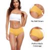 imagewirarpa Womens Underwear Cotton Hipster Panties Ladies Panties 6 Pack Regular ampamp Plus SizeRedOrangePinkGreenYellowBeige