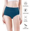 imagewirarpa Womens Modal Underwear Soft High Waist Briefs Ladies Panties 4 Pack Regular ampamp Plus SizeBlackDark GreyBlueRed