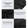 imagewirarpa Mens 100 Cotton Briefs Underwear No Fly Covered Waistband 4 PackBlack4 Pack