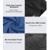 imagewirarpa Mens 100 Cotton Briefs Underwear No Fly Covered Waistband 4 PackBlackDark GreyRedBlue