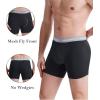 imagewirarpa Mens Mesh Breathable Boxer Briefs Cool Breeze Mens Underwear Open Fly 4 PackBlack4 Pack