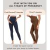 imagewirarpa Womens Maternity Leggings Over The Belly Pregnancy Yoga Pants Buttery Workout Activewear 25quotBrown