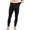 imagewirarpa Mens Cotton Long Johns Thermal Underwear Set Base Layer Lightweight Long Sleeve Top and BottomBlack