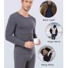 imagewirarpa Mens Cotton Long Johns Thermal Underwear Set Base Layer Lightweight Long Sleeve Top and BottomDark Grey