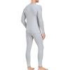 imagewirarpa Mens Cotton Long Johns Thermal Underwear Set Base Layer Lightweight Long Sleeve Top and BottomGrey